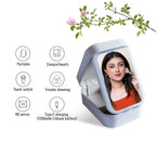 Compact Makeup Vanity with LED Mirror