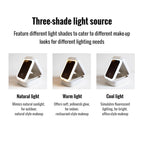 Compact Makeup Vanity with LED Mirror